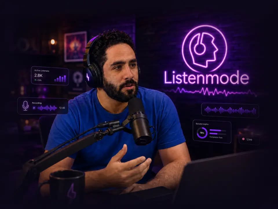 پیش‌نمایش ابزارهای ساخت و مدیریت پادکست در ListenMode